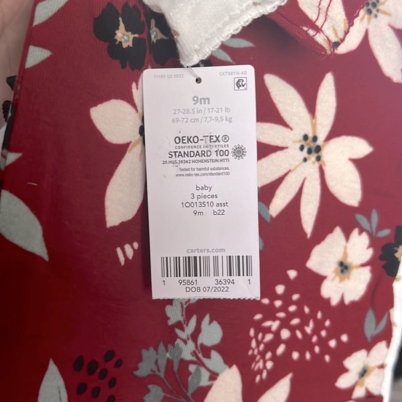 Carter’s 3-Piece Bodysuit Outfit Set - Picture 2 of 2